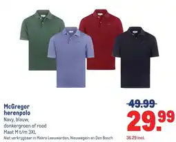 Makro McGregor herenpolo aanbieding
