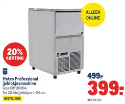 Makro Metro Professional ijsblokjesmachine aanbieding
