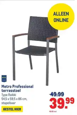 Makro Metro Professional terrasstoel aanbieding