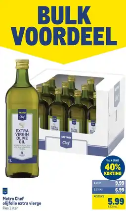 Makro Metro Chef olijfolie extra vierge aanbieding