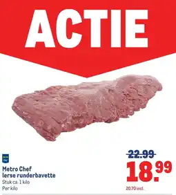 Makro Metro Chef lerse runderbavette aanbieding