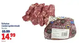 Makro Schotse runderspidersteak aanbieding