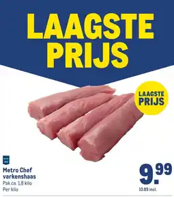 Makro Metro Chef varkenshaas aanbieding