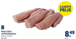 Makro Metro Chef varkenskophaas aanbieding