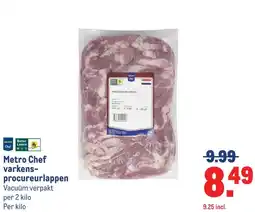 Makro Metro Chef varkens- procureurlappen aanbieding