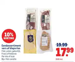 Makro Eendassortiment vers of diepvries aanbieding