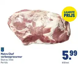 Makro Metro Chef varkensprocureur aanbieding