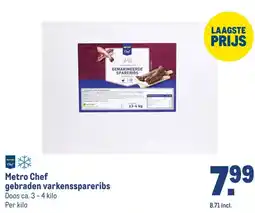 Makro Metro Chef gebraden varkensspareribs aanbieding