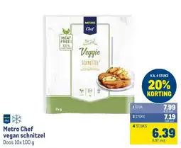 Makro Metro Chef vegan schnitzel aanbieding