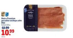 Makro Metro Premium gerookte sockeye zalm MSC aanbieding