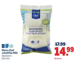 Makro Metro Chef scholfilet MSC aanbieding
