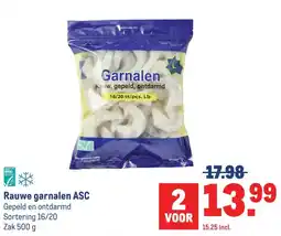 Makro Rauwe garnalen ASC aanbieding