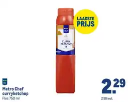Makro Metro Chef curryketchup aanbieding