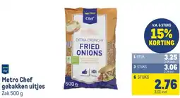 Makro Metro Chef gebakken uitjes aanbieding