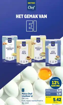 Makro Metro Chef vloeibaar ei aanbieding
