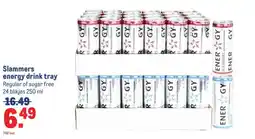 Makro Slammers energy drink tray aanbieding