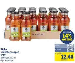 Makro Rioba vruchtensappen tray aanbieding