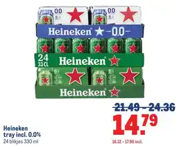 Makro Heineken tray incl. 0.0% aanbieding