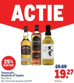 Makro Tamnavulin, Bushmills of Tenjaku aanbieding