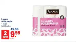 Makro Luxana toiletpapier aanbieding