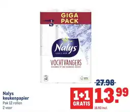 Makro Nalys keukenpapier aanbieding