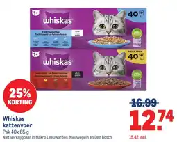 Makro Whiskas kattenvoer aanbieding