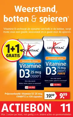 Lucovitaal Vitamine D3 25 mcg aanbieding