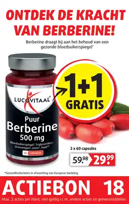 Lucovitaal Puur Berberine aanbieding
