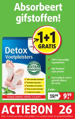 Lucovitaal Detox Voetpleisters aanbieding