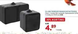 Kluswijs Q-LINK OPBOUW WANDCONTACTDOOS aanbieding