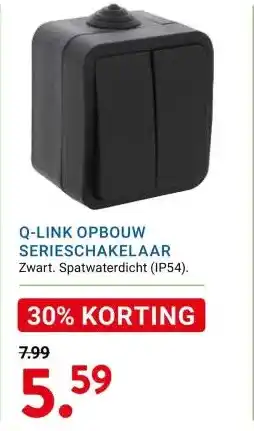 Kluswijs Q-LINK OPBOUW SERIESCHAKELAAR aanbieding