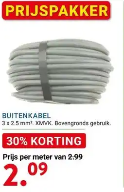Kluswijs BUITENKABEL aanbieding