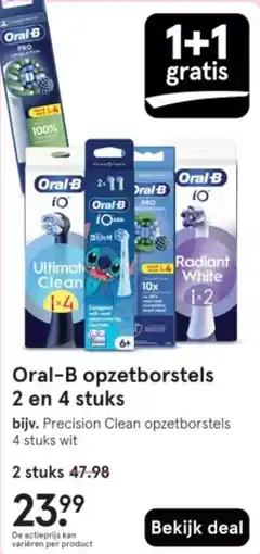 Etos Oral-B opzetborstels aanbieding