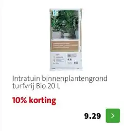 Intratuin Intratuin binnenplantengrond turfvrij Bio 20 L aanbieding