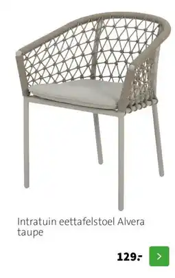 Intratuin Intratuin eettafelstoel Alvera taupe aanbieding