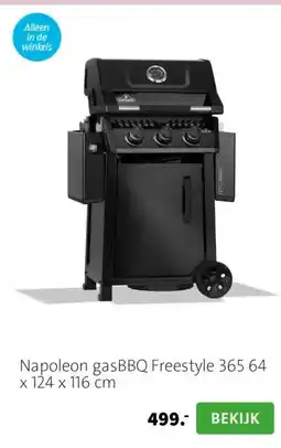 Intratuin Napoleon gasBBQ Freestyle 365 64 x 124 x 116 cm aanbieding