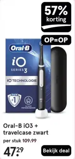 Etos Oral-B i03 + travelcase zwart aanbieding