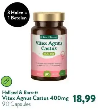 Holland & Barrett Vitex Agnus Castus 400mg aanbieding
