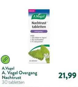 Holland & Barrett A. Vogel Overgang Nachtrust aanbieding
