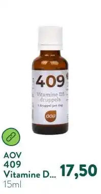 Holland & Barrett 409 Vitamine D3 Druppels 25mcg- 15ml aanbieding