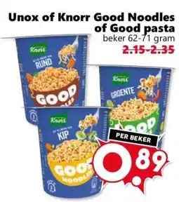 Coop Unox of Knorr Good Noodles of Good pasta aanbieding