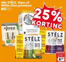 Coop Alle STELZ, Viper of White Claw premixen aanbieding