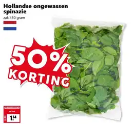 Coop Hollandse ongewassen spinazie aanbieding