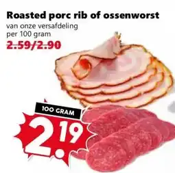 Coop Roasted porc rib of ossenworst aanbieding