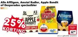 Coop Alle Affligem, Amstel Radler, Apple Bandit of Desperados speciaalbier aanbieding