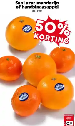 Coop SanLucar mandarijn of handsinaasappel aanbieding
