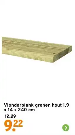 GAMMA Vlonderplank grenen hout 1,9 x 14 x 240 cm aanbieding