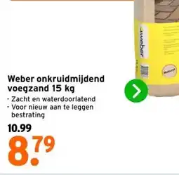 GAMMA Weber onkruidmijdend voegzand 15 kg - aanbieding