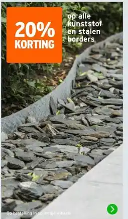 GAMMA op alle kunststof en stalen borders aanbieding