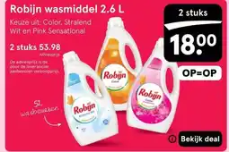 Etos Robijn wasmiddel 2.6 L aanbieding